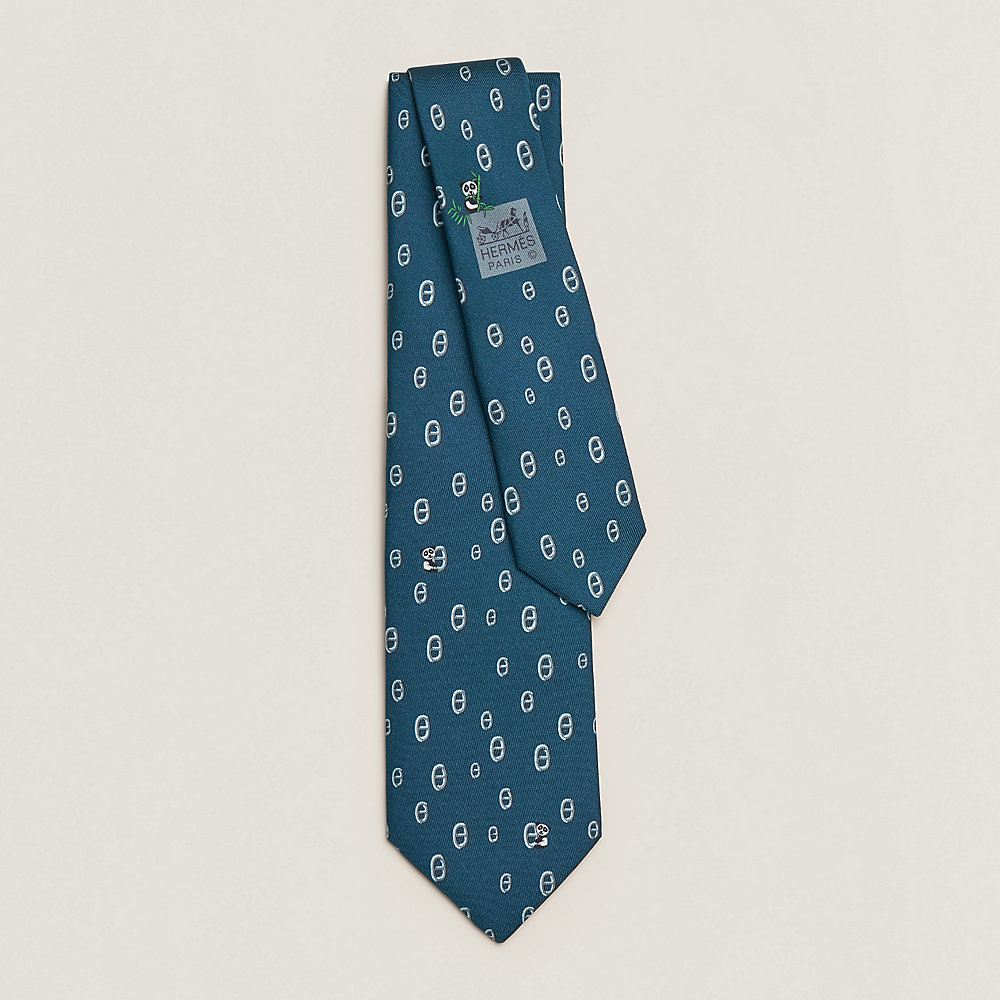 Tie 7 Maillon Panda tie | Hermès Canada